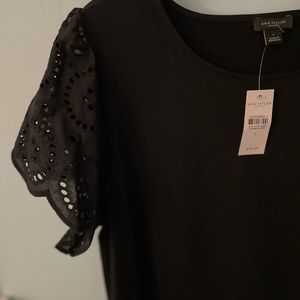 NWT ANN TAYLOR FACTORY BLACK TOP